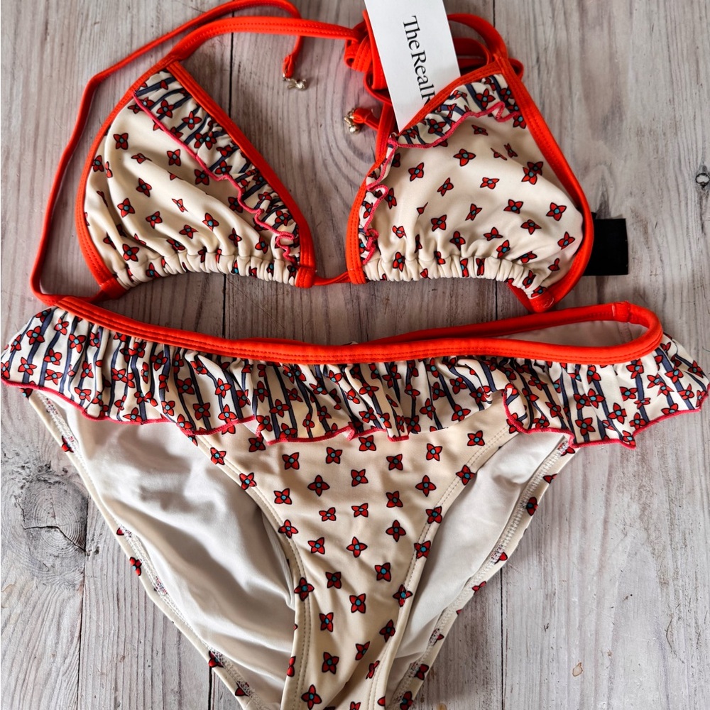 Marc By Marc Jacobs Cream and Orange Bikini